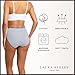 Laura Ashley Women's Cotton Brief Underwear Set, High-Waisted Panties for Women, 5-Pack (US, Alpha, Small, Regular, Regular, Washed Stripe/Lt Bleach Heather/Blush Stripe/Shell Pink/Slate Stripe)
