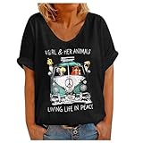 🛍️ Style:Dieses lässige Oberteil bluse ist ein klassischer und bequemer Stil,der zu Ihren Lieblingsjeans oder -shorts verwendet werden kann,Lässiger schicker Stil, zeigt eine gute Figur.