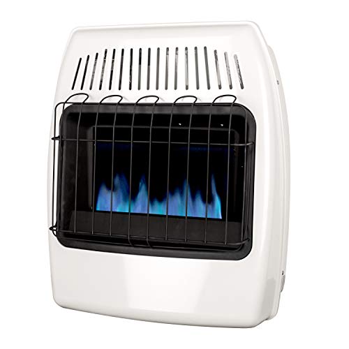Dyna-Glo 20,000 Btu Natural Gas Blue Flame Vent Free Wall Heater, White #TOP2