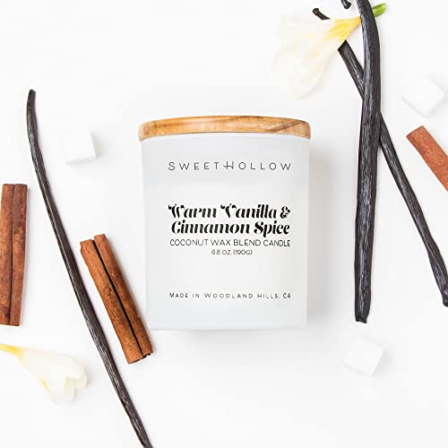 Vanilla & Cinnamon Candle | Vanilla Scented Candle For Home | Highly Scented & Long Lasting Coconut Wax Luxury Candle | Large #TOP15