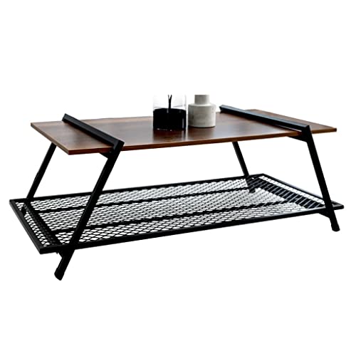 Table basse moderne table d'appoint de salon et étagère de stockage