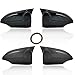 DEBLAN Rearview Mirror Cover Wing Door Side Mirror Shell Cap Housing for Toyota Yaris 2012 2013 2014 2015 2016 2017 2018 2019 (Color : 1pc Black Right)
