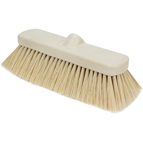 Image of SPARTA 41278EC25 Flo-Thru Plastic Wall Scrub Brush, Equipment Brush With Soft Nylex Bristles For Industrial Kitchens, Hospitals, Commercial Cleaning, 4 Inches, Tan