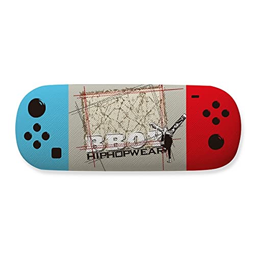 Étui à lunettes graffiti street culture rigide avec fermeture zippée renforcée