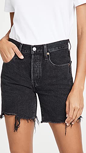 Levi's Women's Premium 501 Mid Thigh Short, Lunar Black, 25 - image 3