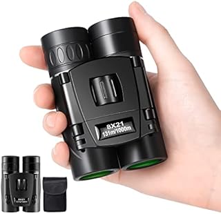 8x21 Mini Lightweight Binoculars, Compact Pocket Binocularsfor Adults Kids, Small Protable Binoculars for Bird Watching Travel Opera Theater Sports Scenery