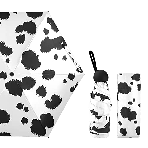 Mrmian Alaza Dalmatian Dog Spot Print Animal Folding Umbrella For Rain Sun Travel Mini Lightweight Compact Umbrellas #TOP1
