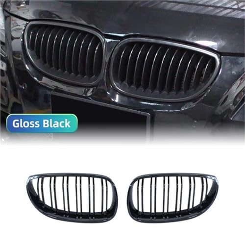 Grille de calandre noire double lame pour BMW Série 5 E60 E61 de 2003 à 2009 - 2