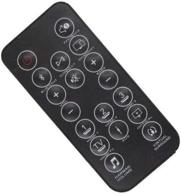 Soundbar Remote Control Replacement for Harman Kardon Sound Bar | Sturdy ABS housing, sensitive buttons; Long Infrared Range; great backup for home & office & apartment & dormitories & rental