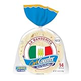 La Banderita Carb Counter® Street Taco | 4.5' Size Flour Tortillas |Zero Net Carbs |Keto Certified | 10.8 oz.| 14 Count (Pack of 6)