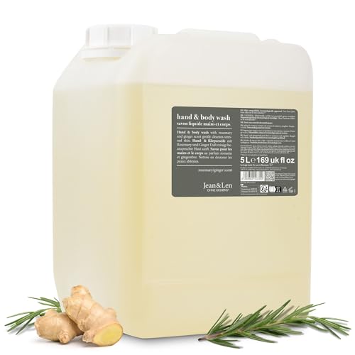 Parfum frais et épice pour ce savon liquide en bidon sans silicone de 5L