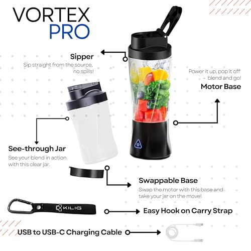 Kilig Vortex Pro 360W 700ml Portable Blender - Image 3