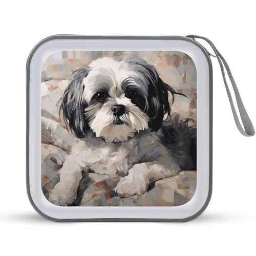 Étui de rangement CD DVD 40 compartiments zippé en plastique pour voyage