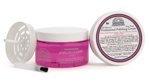 Pink Lady Sunshine Premium Jewelry Cleaner Kit With Metal Polish (4 Pieces) Safe
