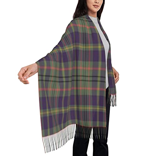 Soft Cashmere Feel Scarf Winter Warm Scarves Large Pashmina ShawlScottish Clan Taylor Weathered Tartan Plaid4