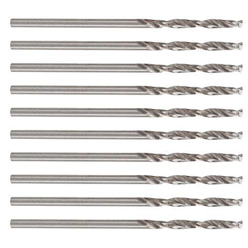 10 Pezzi 1.7mm Codolo Dritto Punta elicoidale in