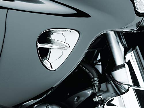 Kuryakyn 3900 Motorcycle Accent Accessory: Fairing Intake Vent Inserts for 2001-10 Honda Gold Wing GL1800 Motorcycles, Chrome, 1 Pair