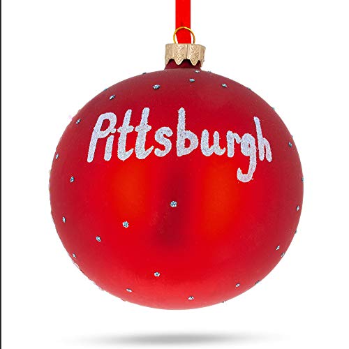 Boule de Noël Pittsburgh en verre durable pour remplacer le plastique terne - 8