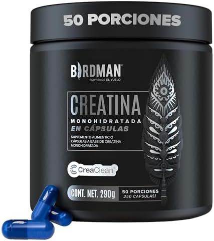 BIRDMAN Creatina Monohidratada de Alta Pureza en Cápsulas | Pre W...