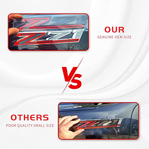 2Pcs New Z71 Emblems Replacement For 2019-2021 Silverado 1500 2500 3500 Decal Badge 84632695 Nameplate Oem (Matte Black) #TOP1