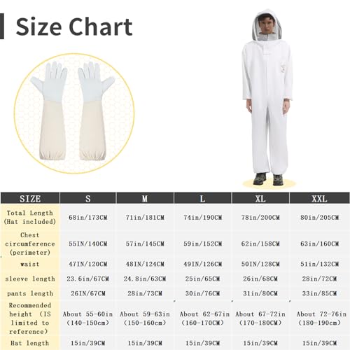 Qhzhang QHZHANG-BAI Bee Keeper Suit For Men Women Sting Proof thumb #1