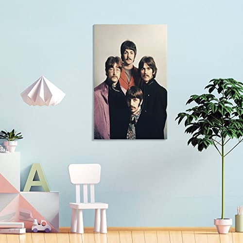LORGL Poster décoratif sur toile Member of The Beatles – Affiche murale moderne pour chambre à coucher – 50 x 75 cm - Les Beatles, Paul McCartney, John Lennon, RIngo Starr, George Harrison LORGL Poster décoratif sur toile Member of The Beatles - Affiche murale moderne pour chambre à coucher - 50 x 75 cm – Image 5