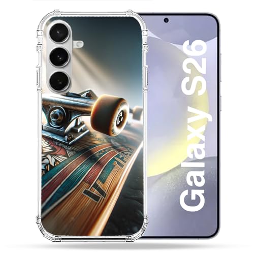 Coque Samsung S26 renforcée design planche de skate en polycarbonate