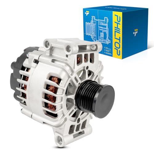 Image of PHILTOP Alternator Compatible with Cooper 2010-2013 All Models | Cooper 2007-2009 2014-2015 1.6L 1.6T Replace 11334N 12V 120Amp CW SC6 6-Groove Pulley,120 Amp,11334N