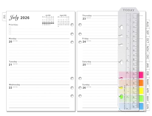 NEYSA Diary 2026 2027 Refill Week on 2 Pages A5 with UK Holidays
