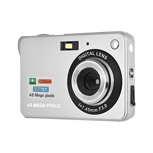 ZEYUAN Câmera digital portátil 1080 p filmadora de vídeo 48mp anti-vibração 8x zoom 2,7 polegadas te