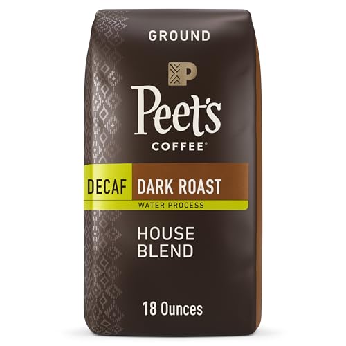 Peet's Dark Roast Decaf Ground Coffee 18 oz
