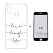 Produktbild Samsung Galaxy A7 2018 Hülle + 5D Gehärtetes Glas Displayschutzfolie Lanpangzi TPU Silikon Transparent Slim Handyhülle Anti-Kratzer Schutzhülle - Brief