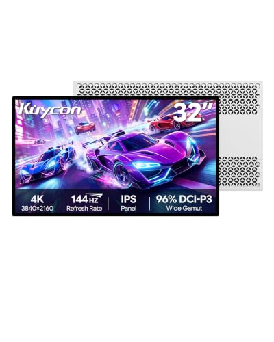 Image of P32K 32'' UHD (3840 x 2160) 4K 144Hz Glossy Monitor, IPS Panel, 10-Bit Color, 99% sRGB, 96% DCI-P3, 139PPI, HDR, Low Blue Light, Eye Care (Honeycomb - Without Stand)