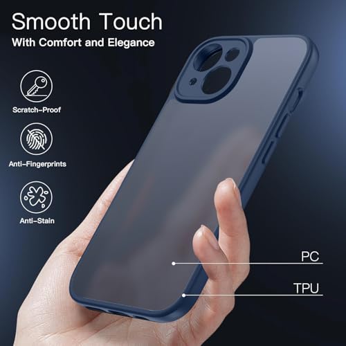 Coque iPhone 15 protection antichoc de qualité militaire rigide bleue - 4