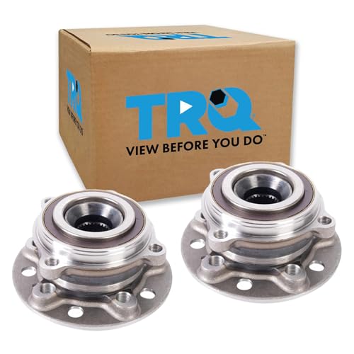 TRQ Front Left and Right Wheel Bearing and Hub Assembly Set 2 Piece Compatible with 15-21 Mercedes-Benz C300 4Matic 16-18 GLC300 4Matic 2021 GLC300 4Matic 17-19 E300 4Matic 19-21 E450 4Matic