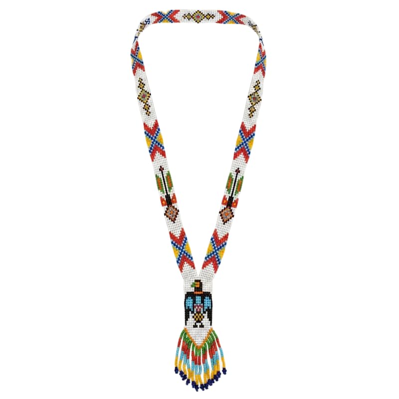 Collier Gerdan ukrainien fait main en perles de rocaille traditionnelles