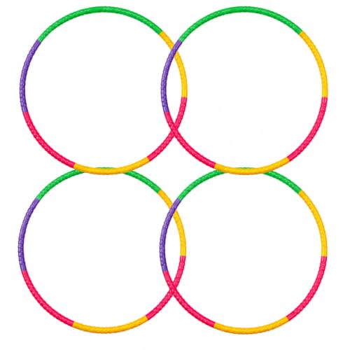 Image of 4-Pcs Adjustable Hula Hoop Set Multi-Section Design, 51CM 87G Each