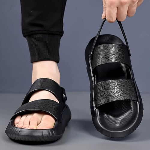 Men cowhide sandals are breathable non slip and soft soled suitable for casual driving and wading cowhide beach shoes2