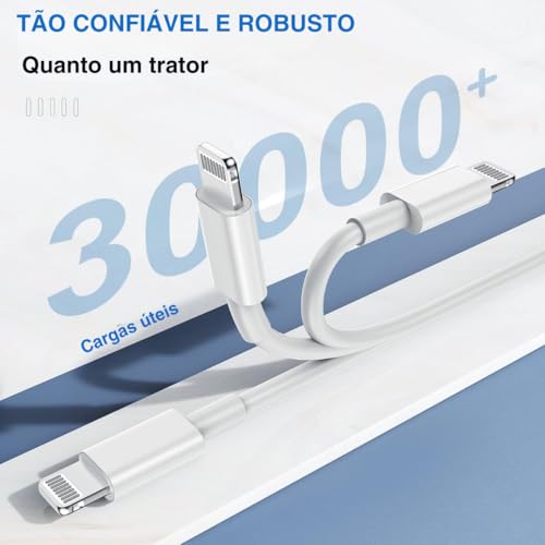 Carregador Turbo Conector Original Apple para iPhone 8 plus X Xr 11 12 13 14 Pro max Lightning USB-C