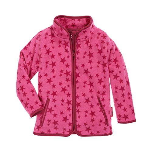 Playshoes Fleece-Jacke Unisex Kinder Outdoor-Oberteil, pink Sterne, 116