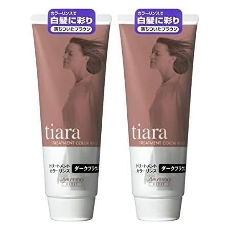 Amazon ティアラ トリートメントカラーリンス ダークブラウン 2g 2本セット ティアラ Tiara ビューティー 通販