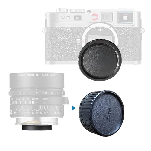 Capuchons d'objectif d'appareil Photo L/M,compatibles avec Les appareils Photo LM tels Que LM (Type 262),Type 240,D (Type 262),LM Monochrome (Type 246), LM10 et Objectif M 28 mm f/2 ASPH
