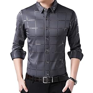 Heren retro bedrukt overhemd Mode Casual Eenvoudig Comfortabel Trend Persoonlijkheid Knap zakelijk woon-werkverkeer Shirt met lange mouwen