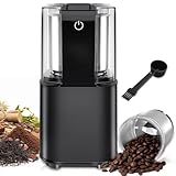 コーヒーミル 電動 カッター コーヒー電動ミル【2025新登場】 電動コーヒーミル コーヒーグラインダー 電動グラインダー 粉末 コーヒー豆挽き器 豆挽き/緑茶/唐辛子/胡椒/山椒/調味料/穀物を挽く 無段階粒度調整 一台多役 掃除ブラシ付 お手入れ簡単 水洗い可能 キッチン／オフィス／リビングルーム 誕生日 プレゼント