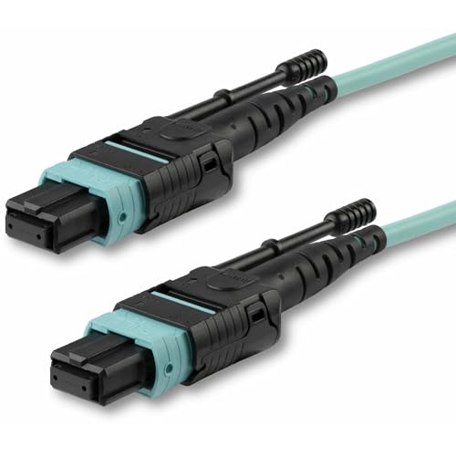 Câble MTP Faible Perte d'Insertion OM3 1m - Liaison Fibre 12 Brins Haute Performance 40G