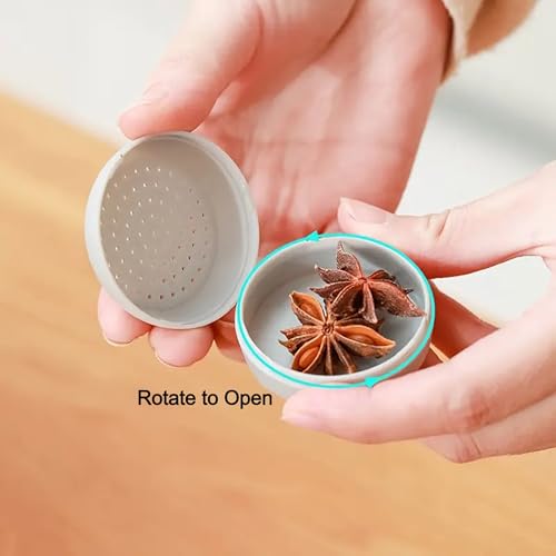 Image of Camphor Balls Storage Box for Clothes, Wardrobe | Naphthalene Balls Holder | Moth Balls Holder for Closet, Drawer, Car, Bedroom | Refillable Aroma Box - Pack of 4 (White)