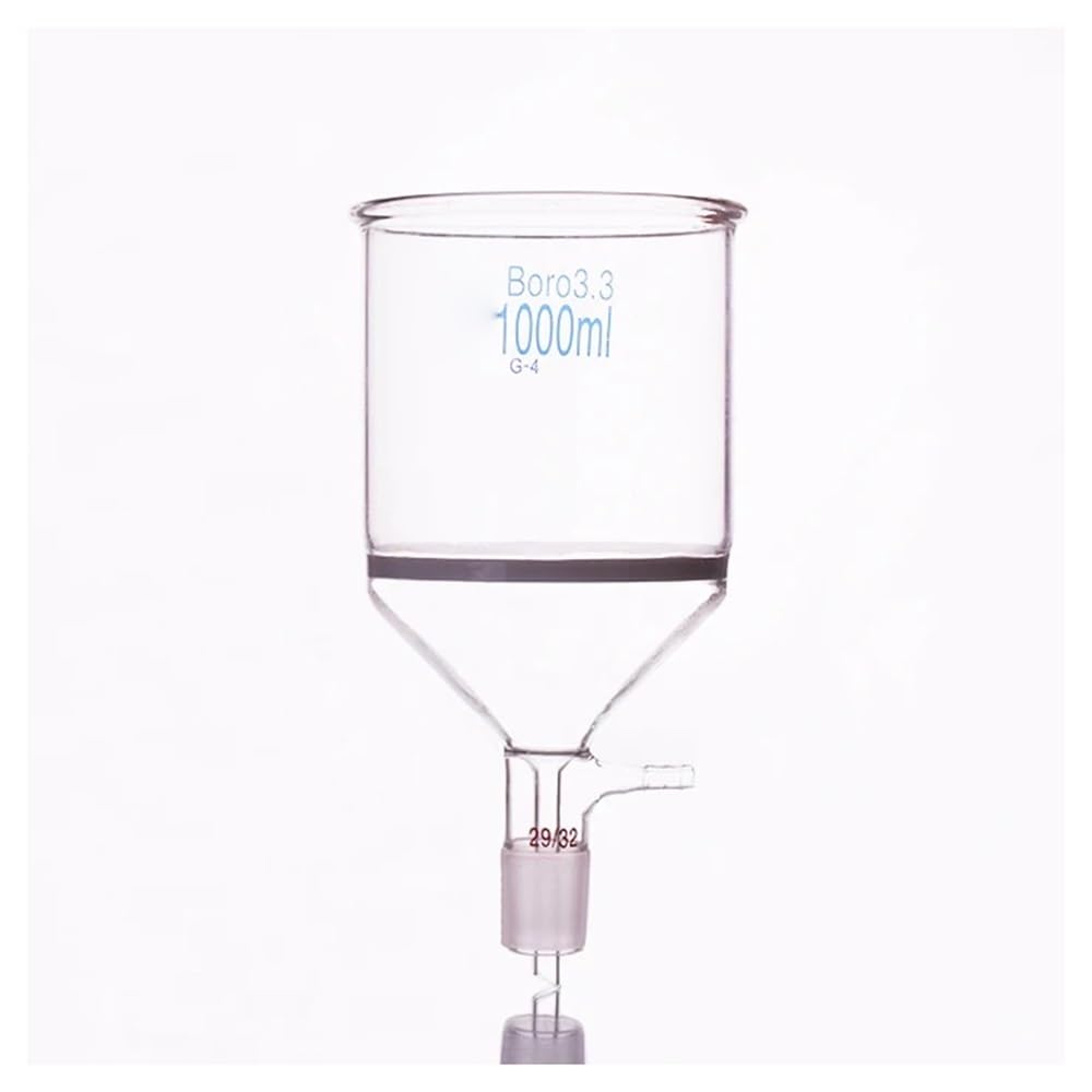 Entonnoir de filtration avec bec de broyage, plaque de sable 1000ml, joint 29/32, spécifications du sable, entonnoir à douille G4