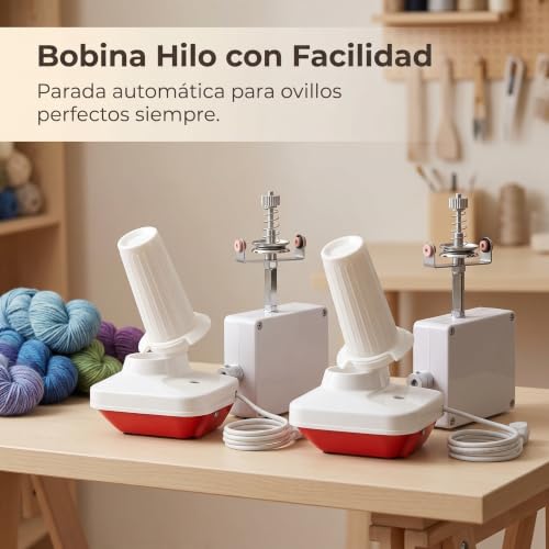 Bobinadora lana silenciosa y automática, devanador eléctrico de hilos pequeño 4
