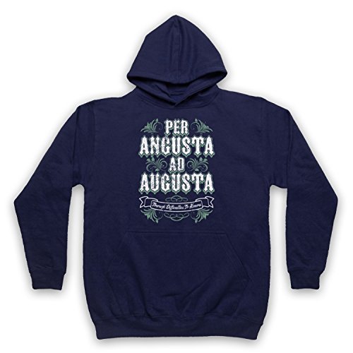 Sweat a capuche adultes per Angusta Ad Augusta en coton noir