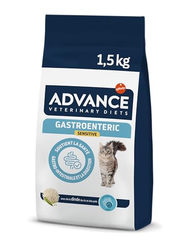 Advance Veterinary Diets Gastroenteric Sensitive - Croquettes pour Chats avec des Troubles gastro-intestinaux - 1,5kg